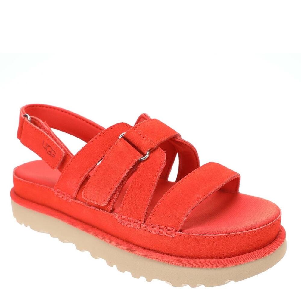 UGG Goldenstar Gleam Sandals Red Pepper Women’s Size 6.5 NWOB $263